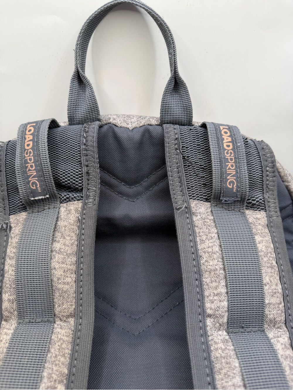 Adidas LoadSpring Gray Heather Backpack Rose Gold School Travel Bag - Picture 7 of 9